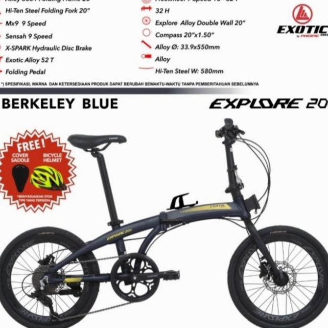 Promo Deskripsi Sepeda Lipat 20" Exotic 2026 Explore 200 Alloy 9 Speed Kunestlestore