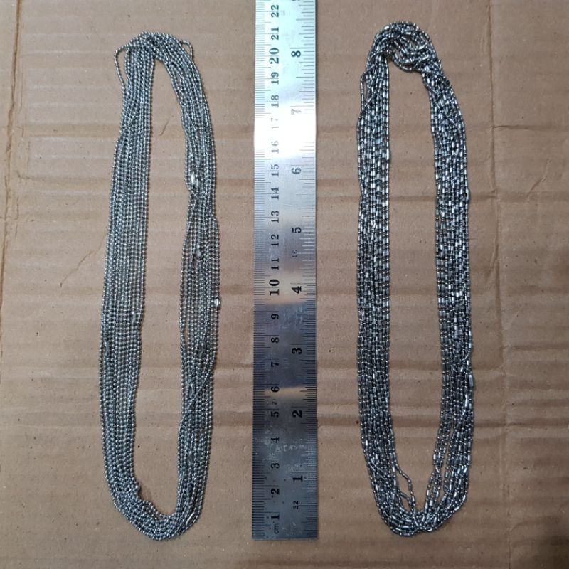 Kalung Monel KECIL 1.5mm Stainless Steel 304 Per Lusin Grosir