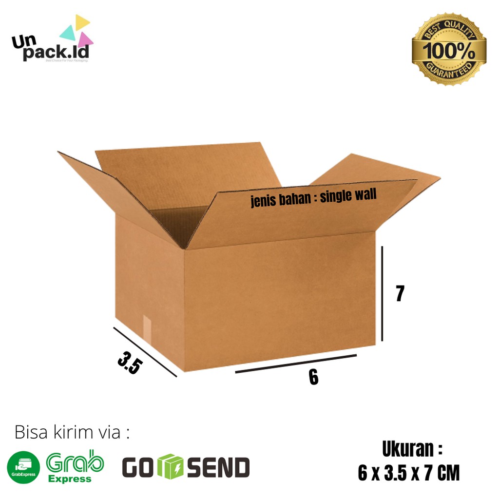 

Kardus Packing / Dus Kemasan Uk 6 x 3.5 x 7 CM