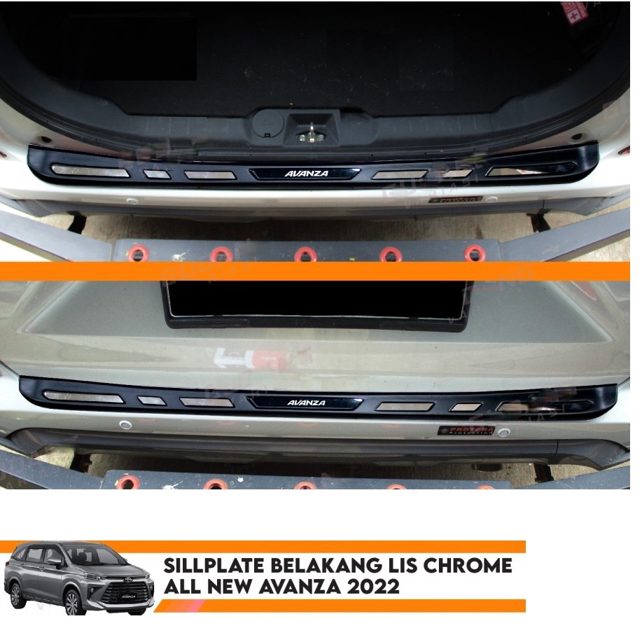 Sillplate Belakang All New Avanza 2022 Lis Chrome