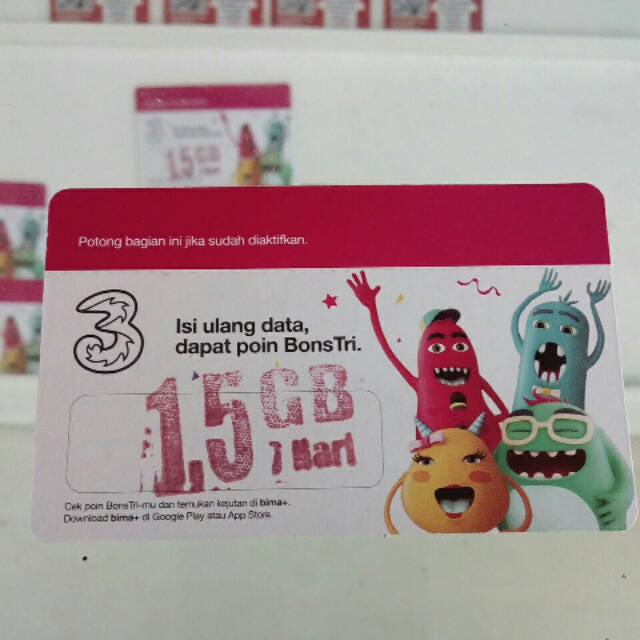 Kuota tri 1,5 GB masa aktif 7 hari
