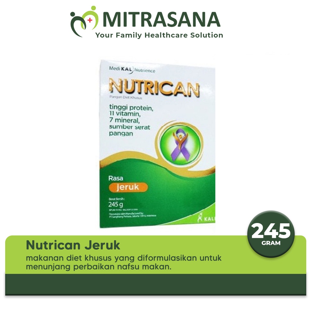 

Nutrican 245 gram - Nutrisi Tinggi Energi dan Protein