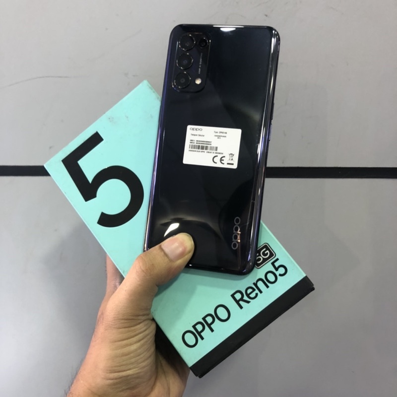 oppo reno 5 5G ram 8/128gb second bekas pakai