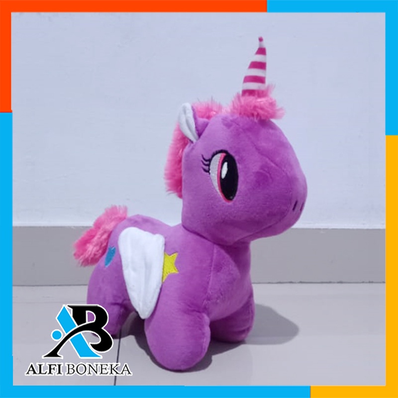 Boneka Unicorn Warna Warni Mini Bertanduk Import /Boneka Kuda Pony Terbaru Boneka Little Pony Kuda Poni Unicorn