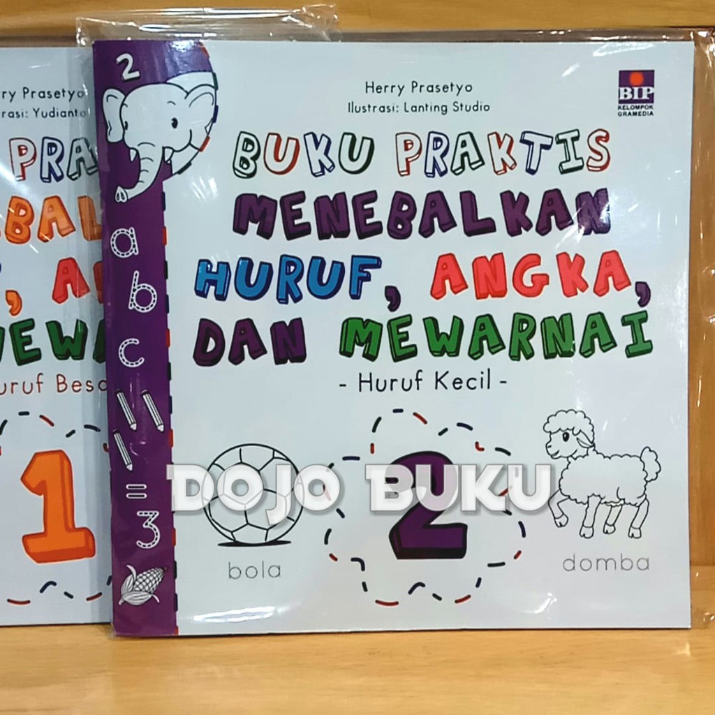 Seri Buku Praktis Menebalkan Huruf, Angka, dan Mewarnai by Herry Prasetyo