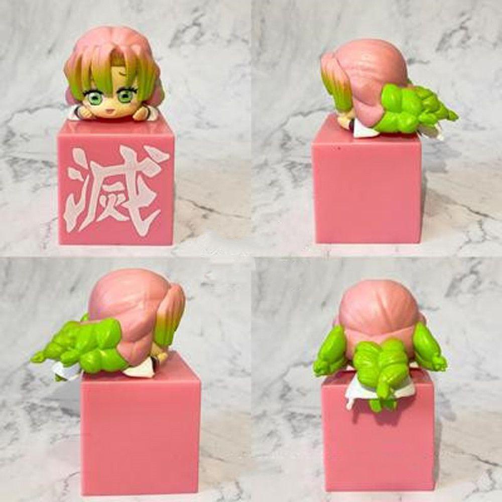 Lanfy Demon Slayer PVC Untuk Hadiah Agatsuma Zenitsu Iguro Obanai Uzui Tengen Tokitou Muichirou Action Figure