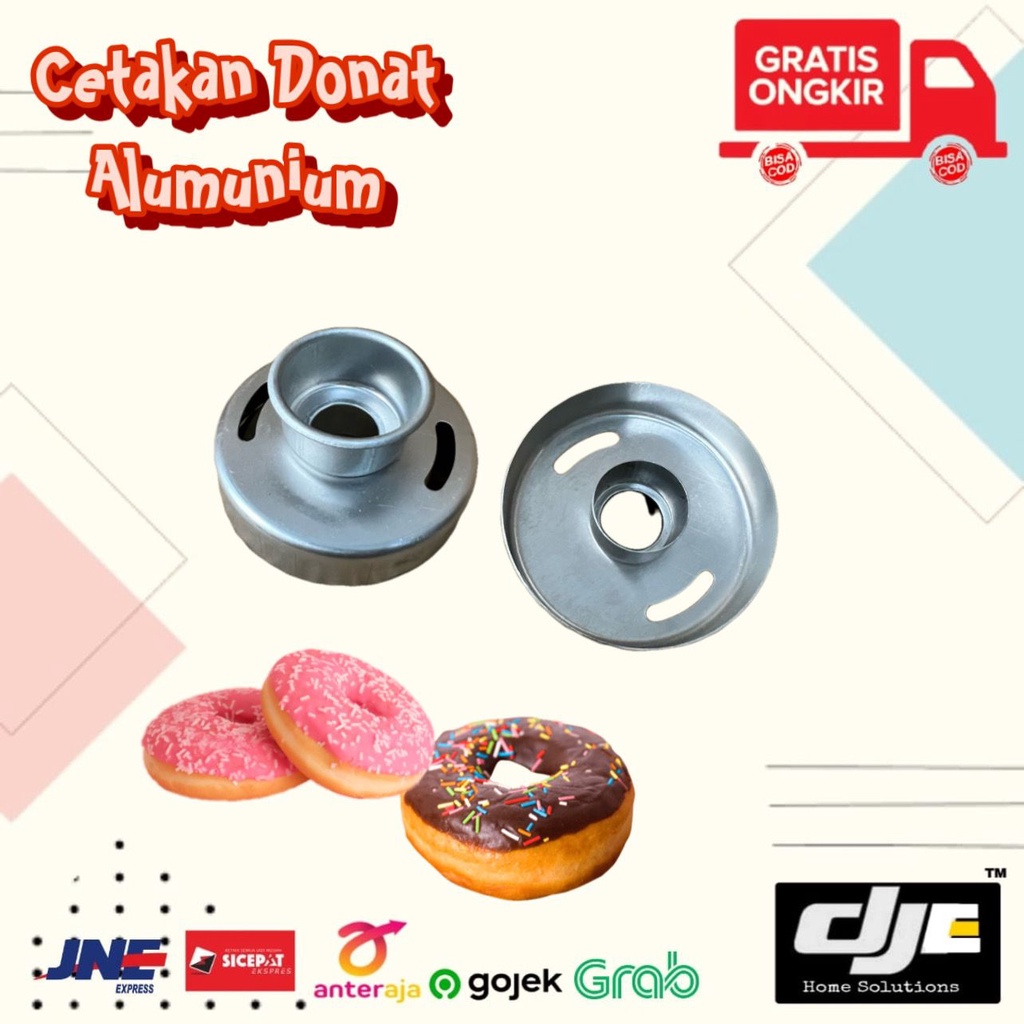 Cetakan Donat alumunium 8 cm/cetakan kue