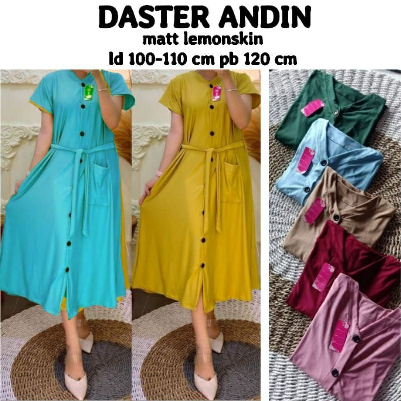 [Fashion Wanita] Daster ANDIN lemonskin | polos | ikatan cinta | viral | terbaru