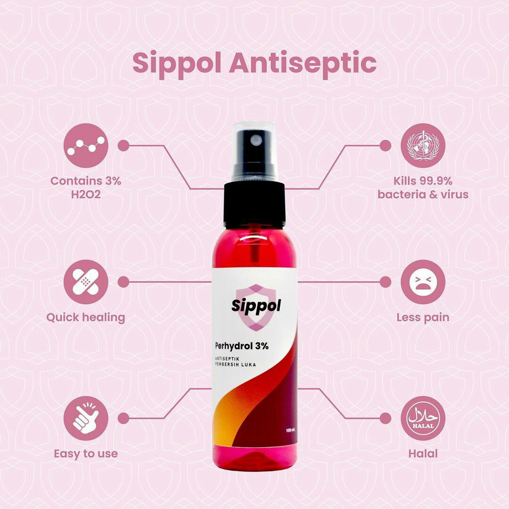 SIPPOL Antiseptic Pembersih Luka 100ml by Samator