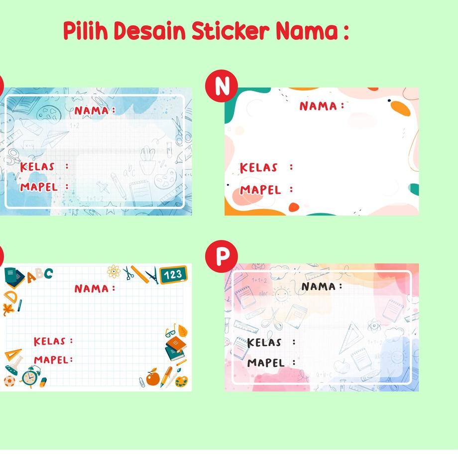 

Kirim Sekarang RGIHB Sticker Label Nama Buku Pelajaran Stiker Buku Nama Kelas Mapel Sekolah 64 Terkini