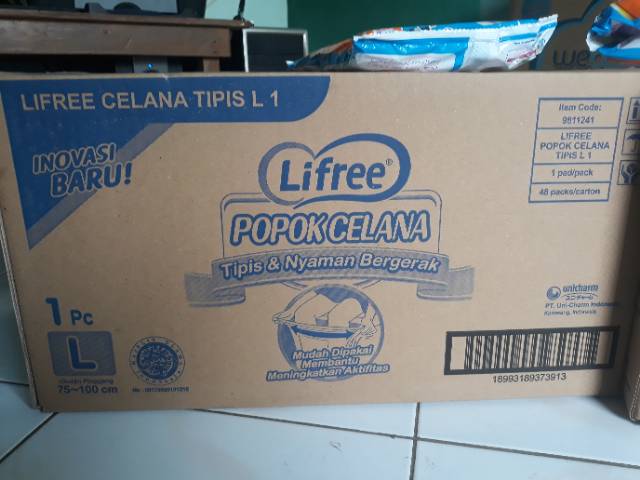 POPOK CELANA DEWASA MERK LIFREE uk L isi 10pcs