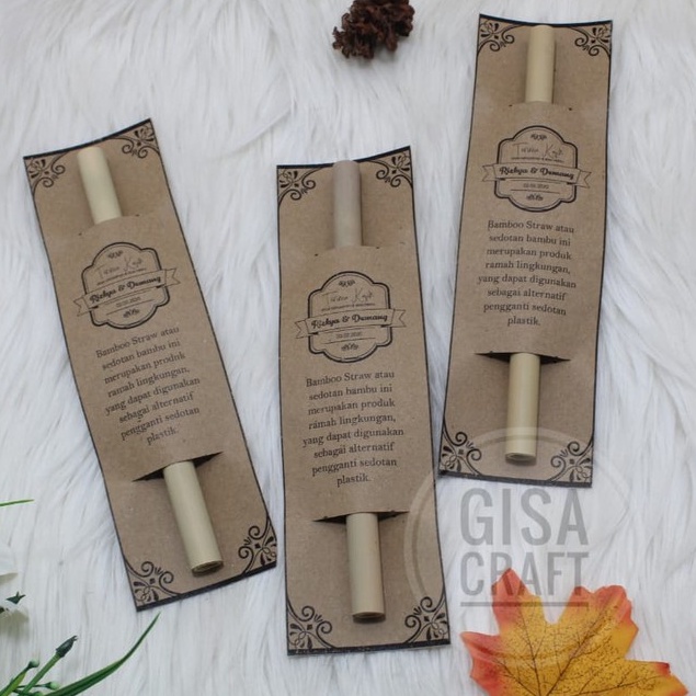 Promo Souvenir Sedotan Bambu 20 cm Sedotan Vintage Straw Sedotan Jadul Bambu Straw Souvenir Straw