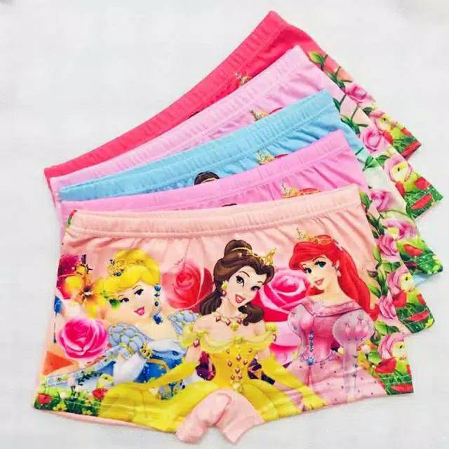 Boxer Anak Cewek Bergambar 6 pcs