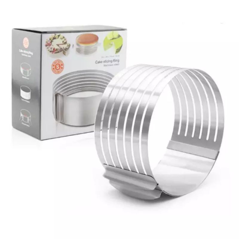 Cake Slicer pemotong kue layer cake RING adjuster