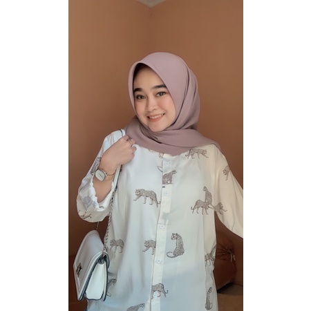 KEMEJA H&M motiv leopard