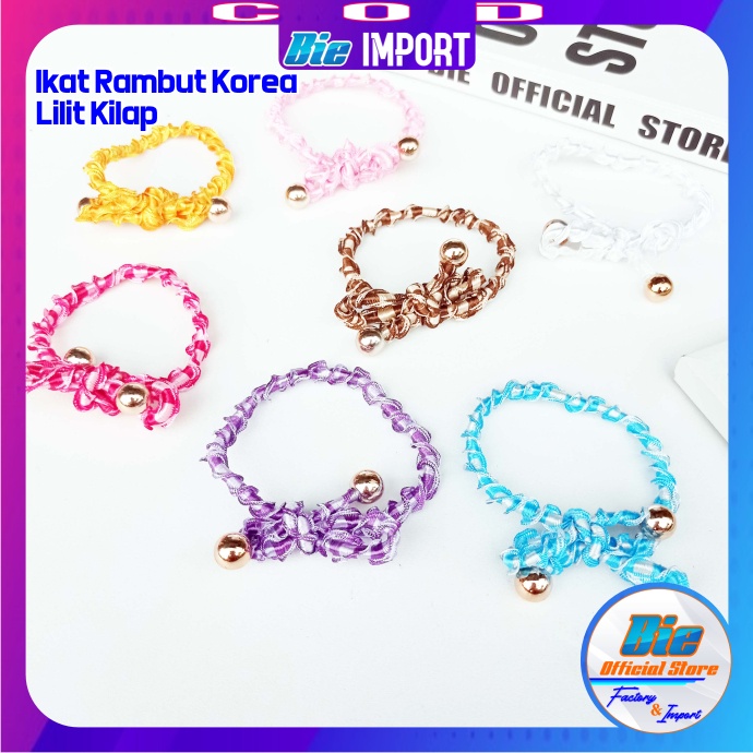 Ikat Rambut Korea Lilit Kilap Impor Best Seller