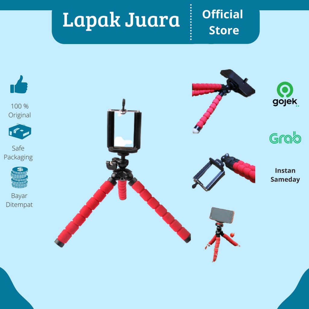Tripod Octopus | Octopus Tripod Untuk Smartphone atau Kamera - Tripod HP Tripod Murah Mini Tripod