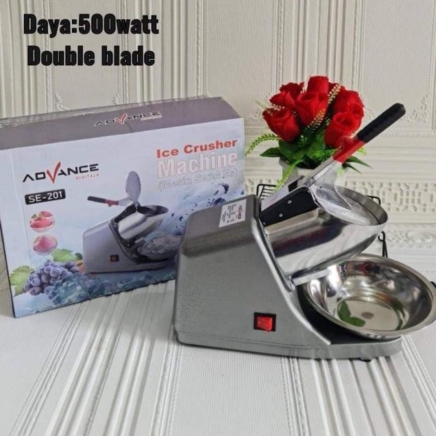 Mesin Serut Es/Ice Crusher ORIGINAL Advance SE-201 dilengkapi 2 Mata Pisau-Mesin Serut Listrik Berkualitas