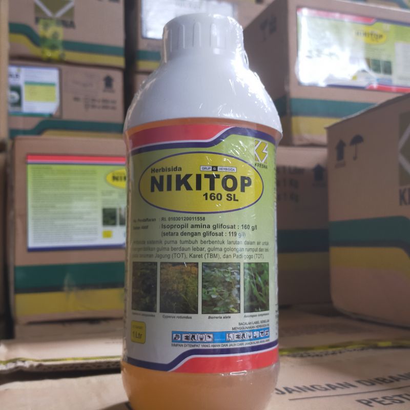 (TERMURAH) HERBISIDA SISTEMIK NIKITOP 160SL 1 LITER