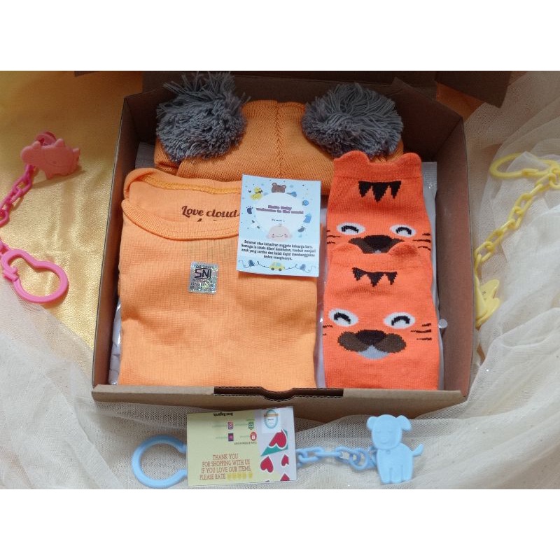 Hampers Bayi Kado Baby Boy Girl Ulang tahun set makan  parcel GiftParsel Bayi Murah Komplit Cewek Cowok COD Baby Gift Hantaran Bayi unik-Paket 2