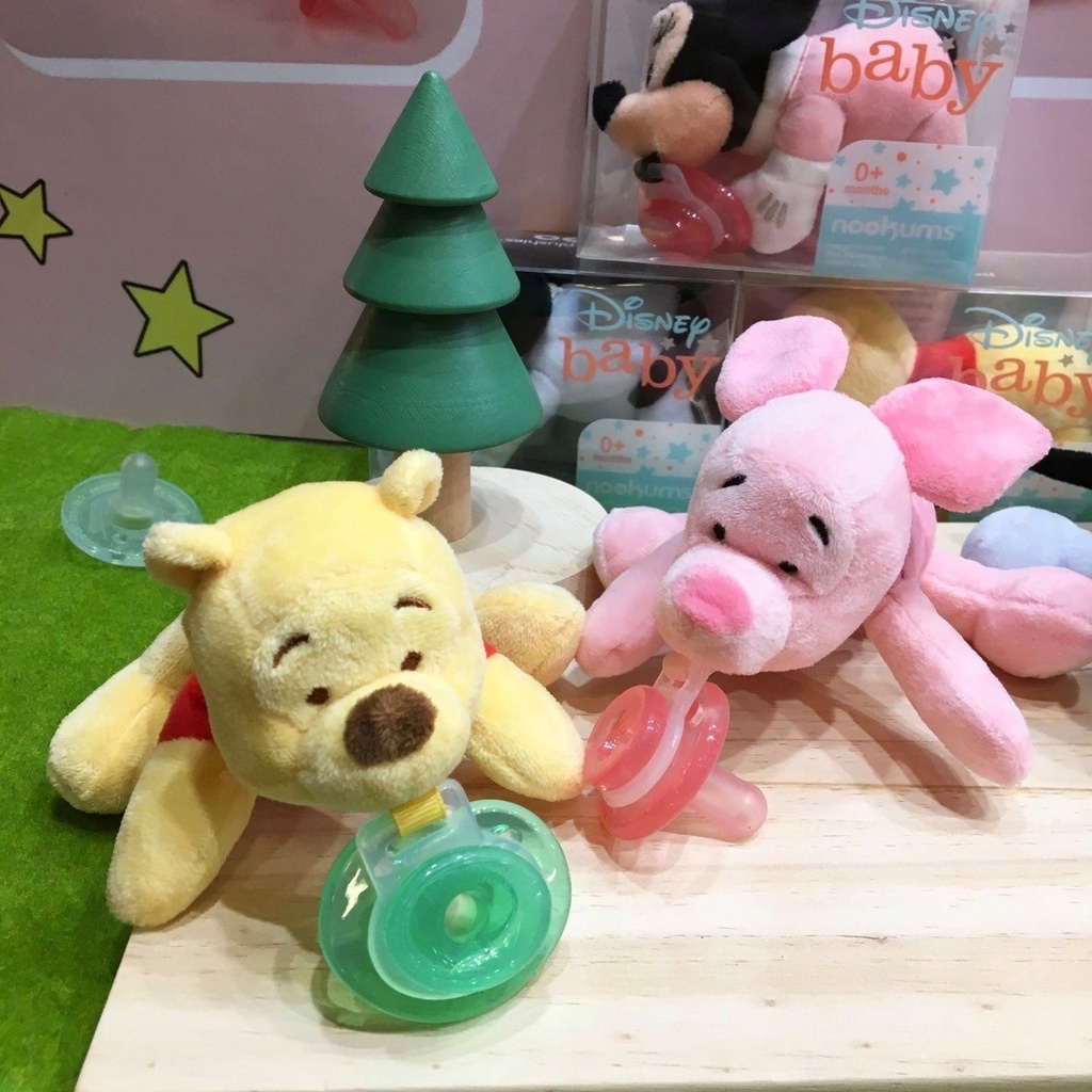 Nookums Disney Pooh Pacifier with Plushies Empeng dengan Boneka