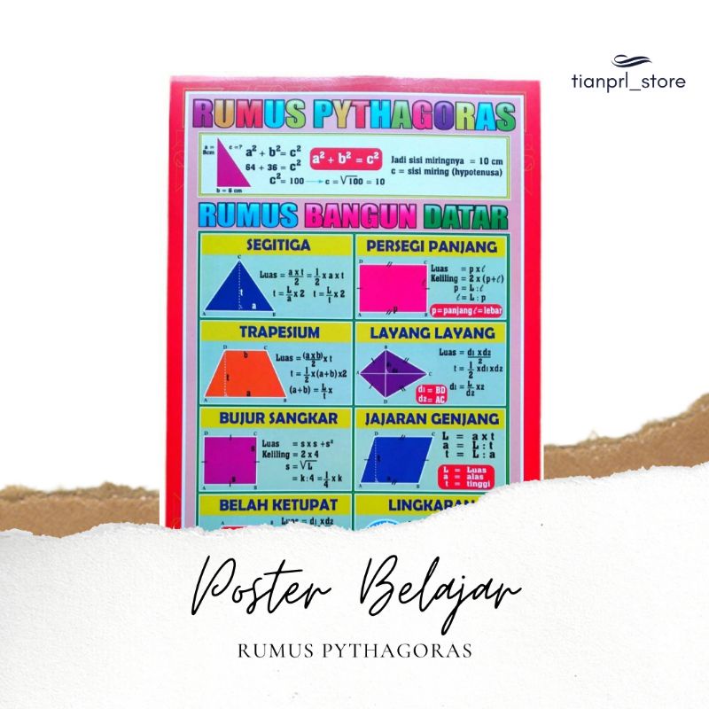 

POSTER BELAJAR MATEMATIKA PYTHAGORAS