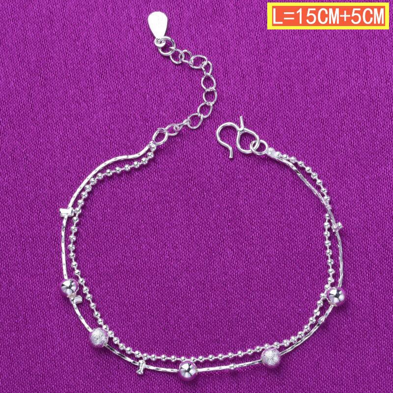 50 gaya 925 gelang perak asli, aksesoris perhiasan fashion Jepang dan Korea-25