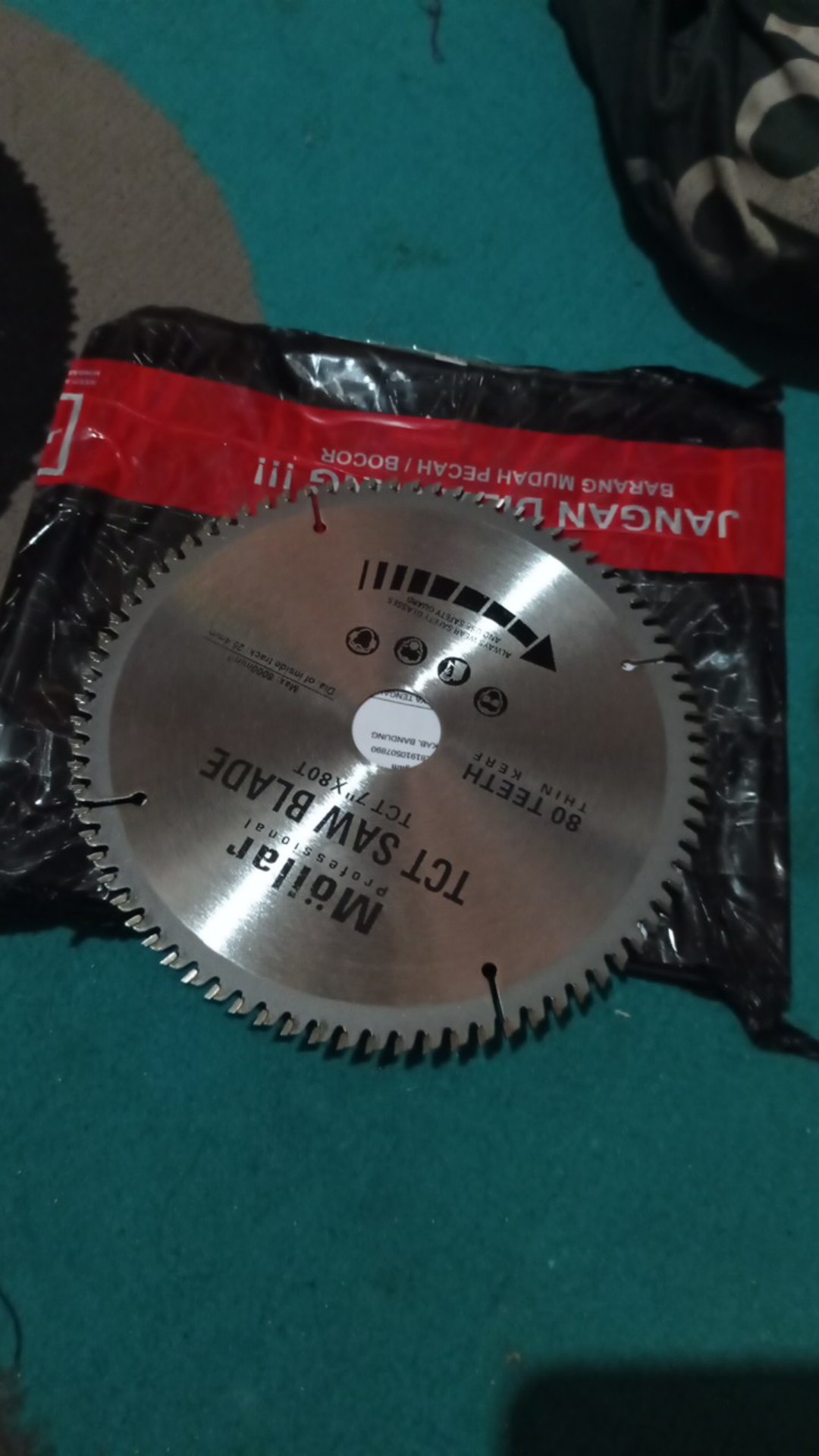 Mata Gergaji Miter Saw 7 Inch 80t Mollar Tct Aluminium Circular Saw Blade