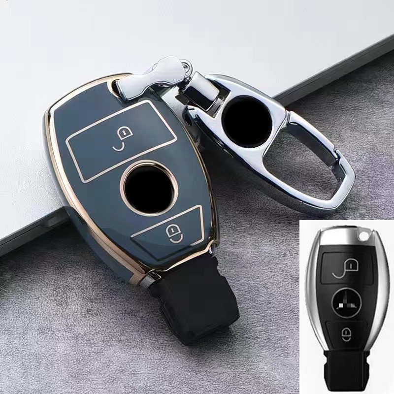 Rumah / Casing Kunci remote Mobil Pengganti Untuk Mercedes-Benz 3B W203 W210 W211