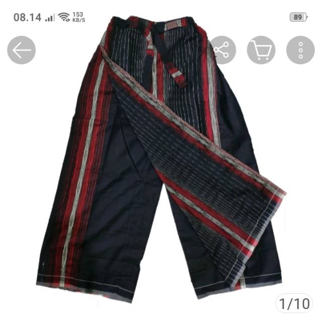 Sarung celana hitam motif dewasa