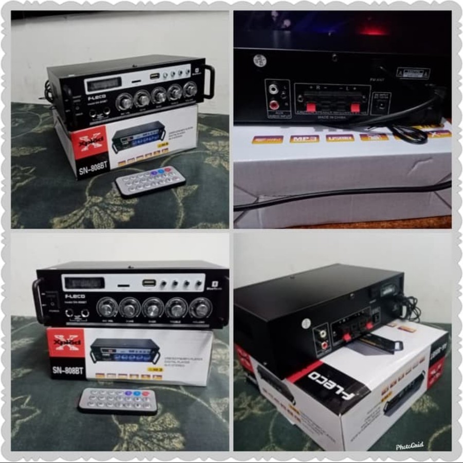 Amplifier Fleco Bluetooth SN 808BT/Power Amplifier fleco/Amply fleco