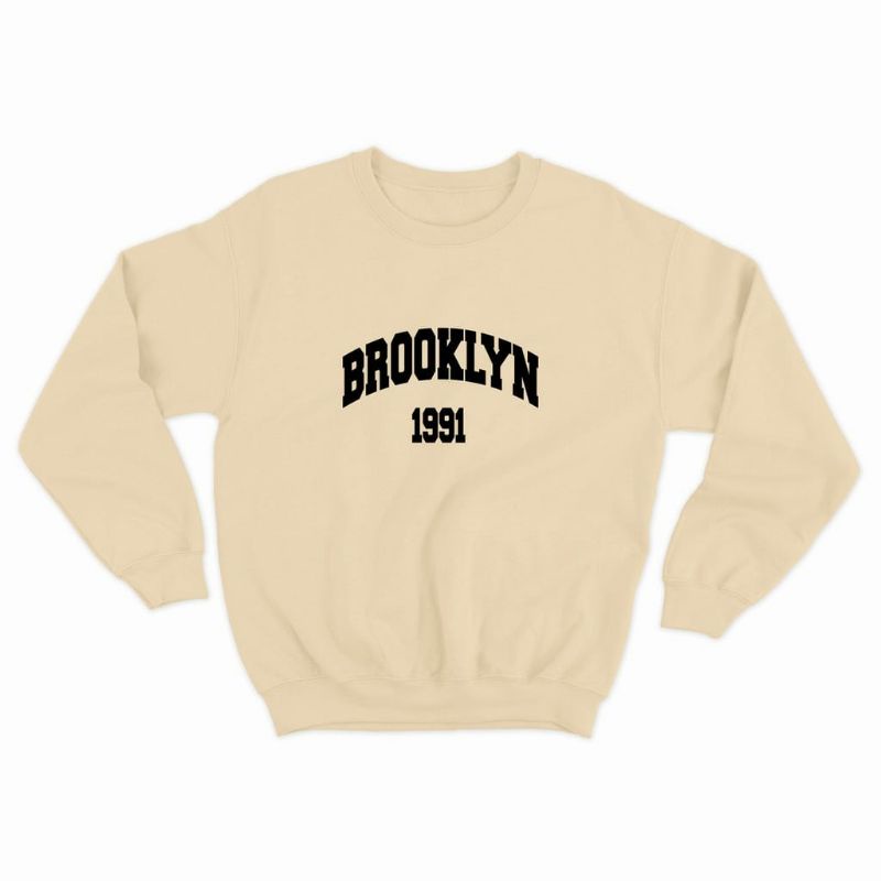 Sweater crewneck pria wanita (Brooklyn 1991)