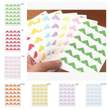 Candy Color Corner Frame Sticker - Stiker Sudut Foto Berwarna (24pcs)