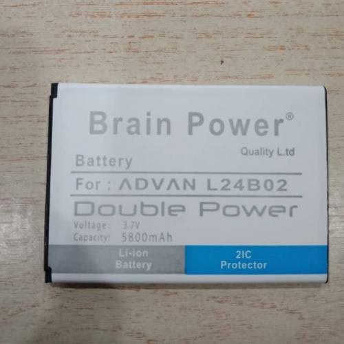 Double Power Battery Batere Batre Baterai Brain Power Advan S50 Prime L24B02