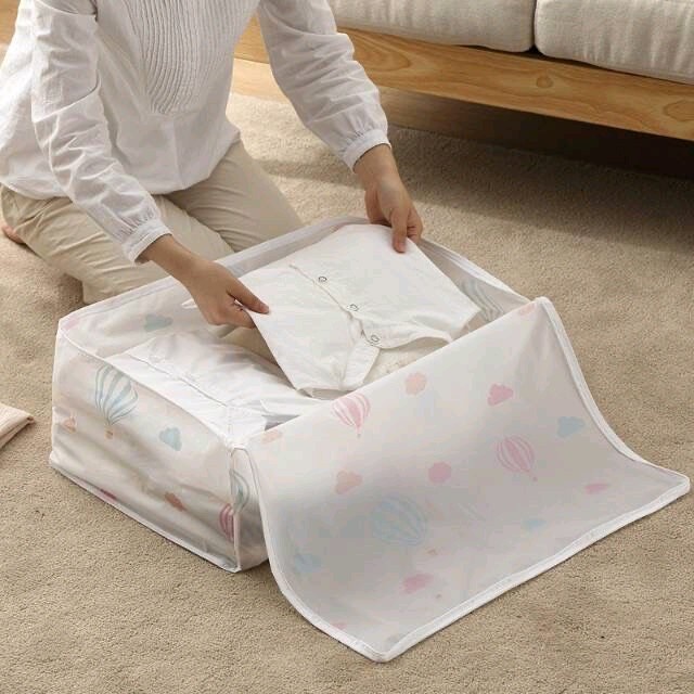 Tempat Bed Cover Tempat Pakaian Storage Bag Kantong Penyimpanan Bed Cover Selimut Baju Serbaguna Waterproof Type Lebar