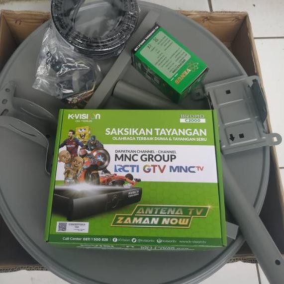 Paket parabola mini 45 K vision , Kvision c2000 bromo