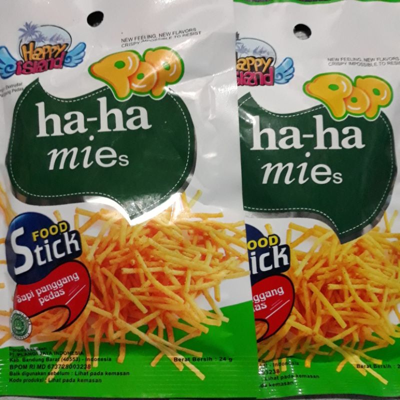 Mie Gemez Enaak / Mie Enaak  Haha mie rasa sapi panggang pedas  /mie stik  /mie instan  /makanan rin