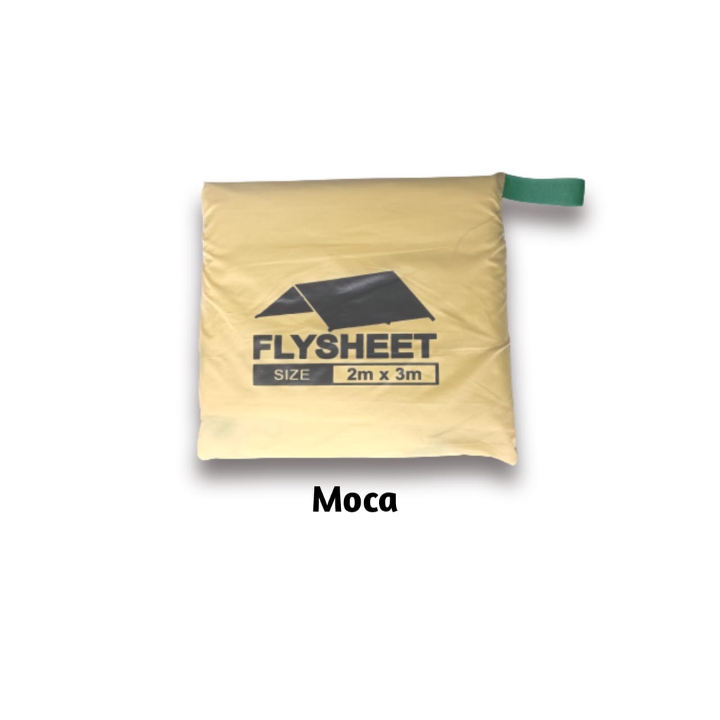 Flysheet BUSHCRAFT Trapteen 2 M x 3  M atap tenda waterproof Atap tenda flysheet anti air plesit 2x3 / flysheet waterproof /terpal tenda camping