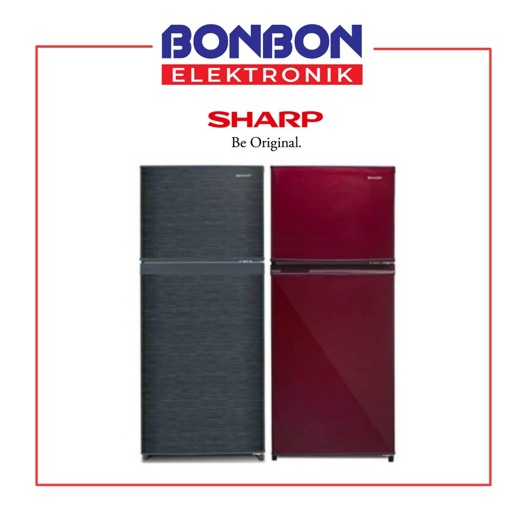 Sharp Kulkas 2 Pintu SJ-195MD-SG/SR / SJ 195 MD SG SR