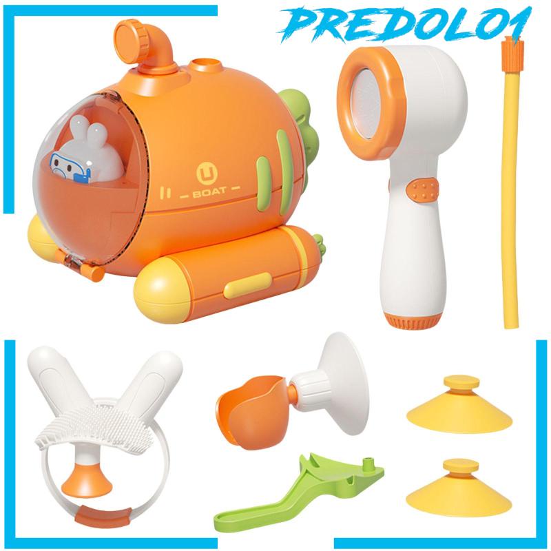 8Pcs Baby Bath Toys Interactive Electric Shower Head for Boys Holiday Gifts