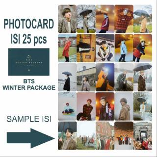  COD Photocard BTS  winter package ot7 2021 unofficial 25 