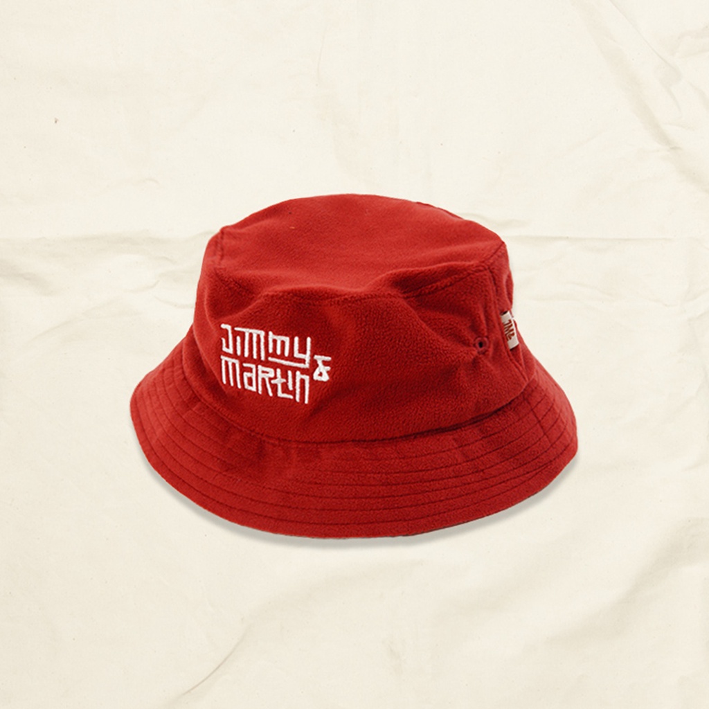 Jimmy and Martin - Bucket Hat Reversible Maroon-Cream - TP031