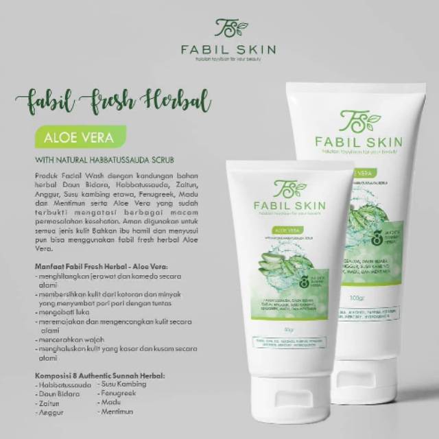 Facial Wash Aloevera 50gr Shopee Indonesia