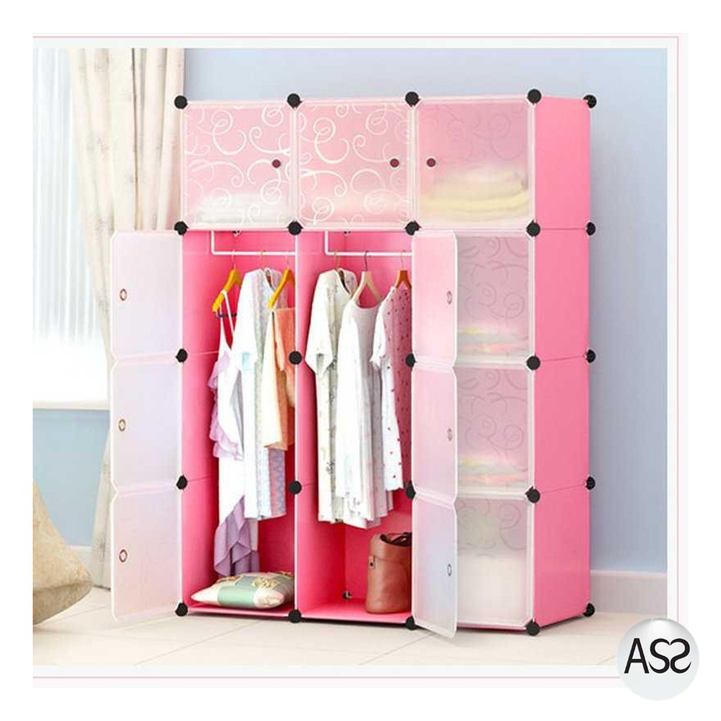 ASS Shop - Magic Wardrobe Lemari Baju Plastik DIY 12 Pintu