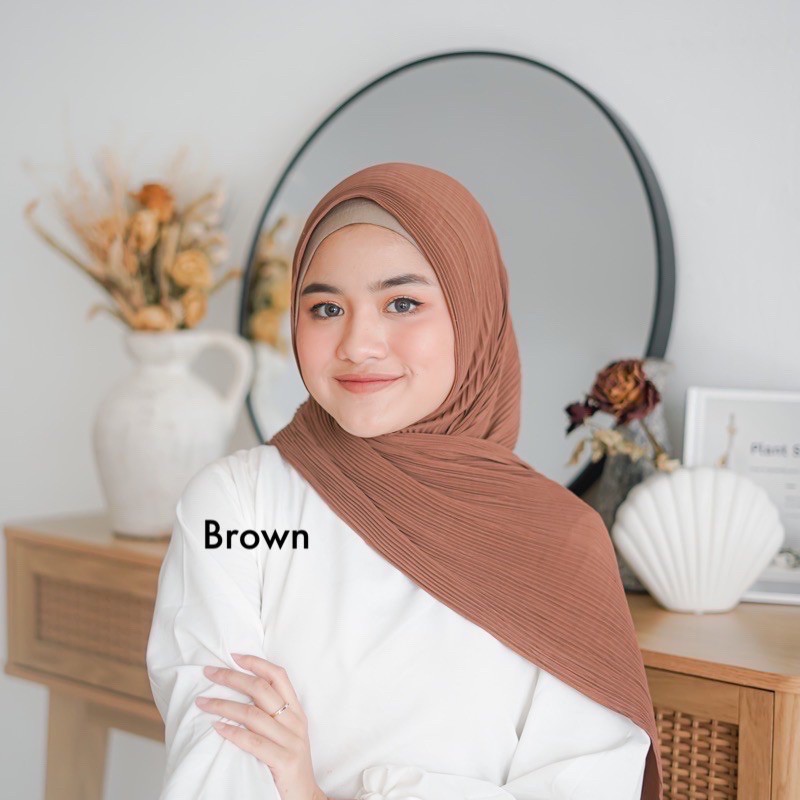 MAOLE PLEATED SHAWL (PASHMINA PLISKET)