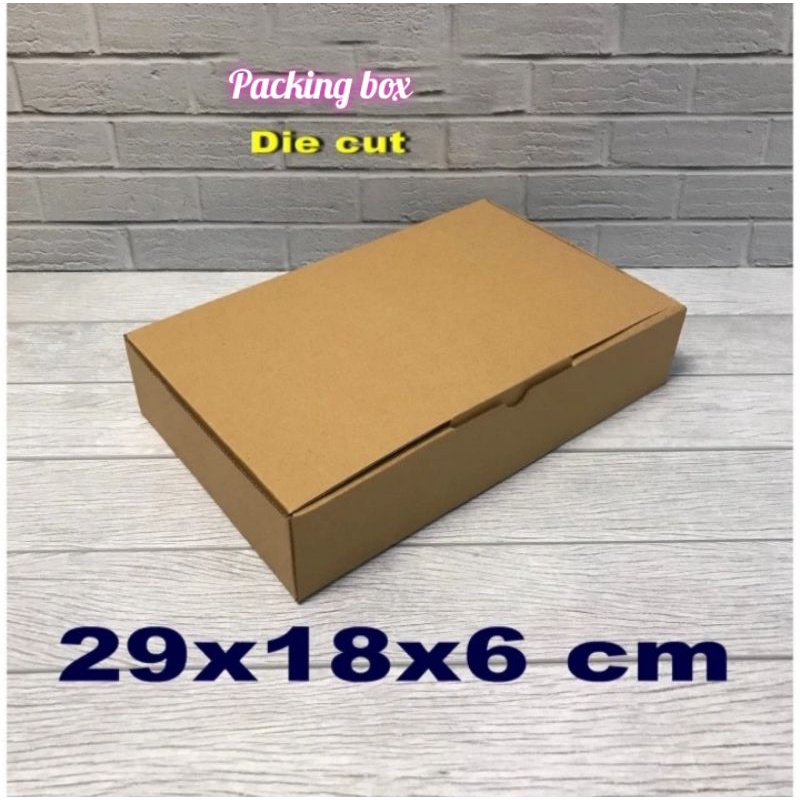 

Kardus uk.29x18x6 cm box/karton die cut untuk packing dll