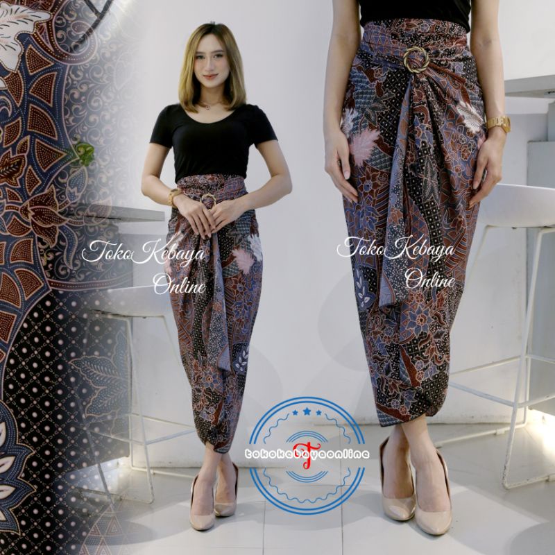 rok lilit batik / rok lilit batik kain lilit murah / lilit batik modern / 20 motif-Aurel lilac