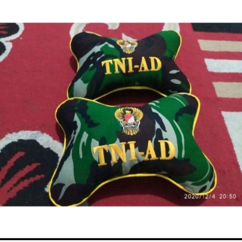 Bantal mobil TNI AD/Bantal mobil Kostrad/Bordir logo timbul