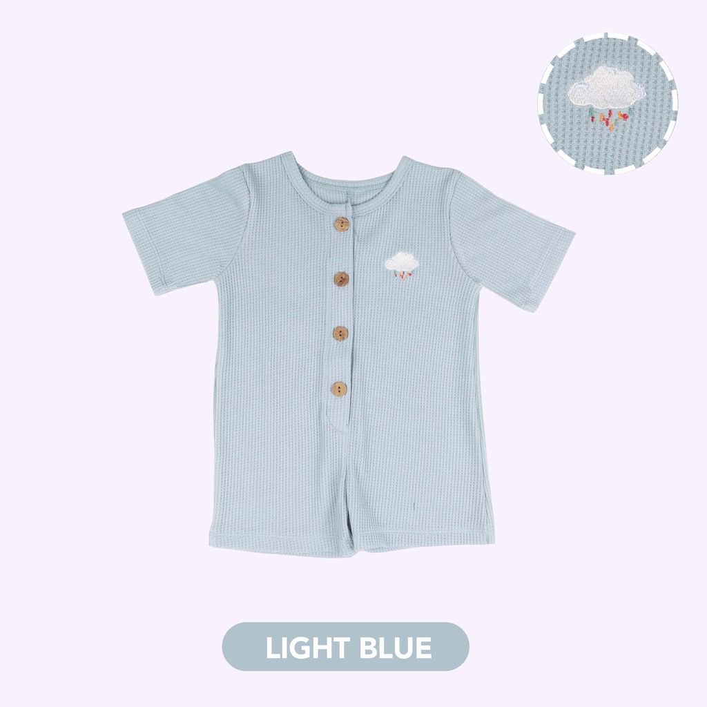 Mooi Baby Waffle Playsuit Jumper - Jumper Bayi/Romper Bayi