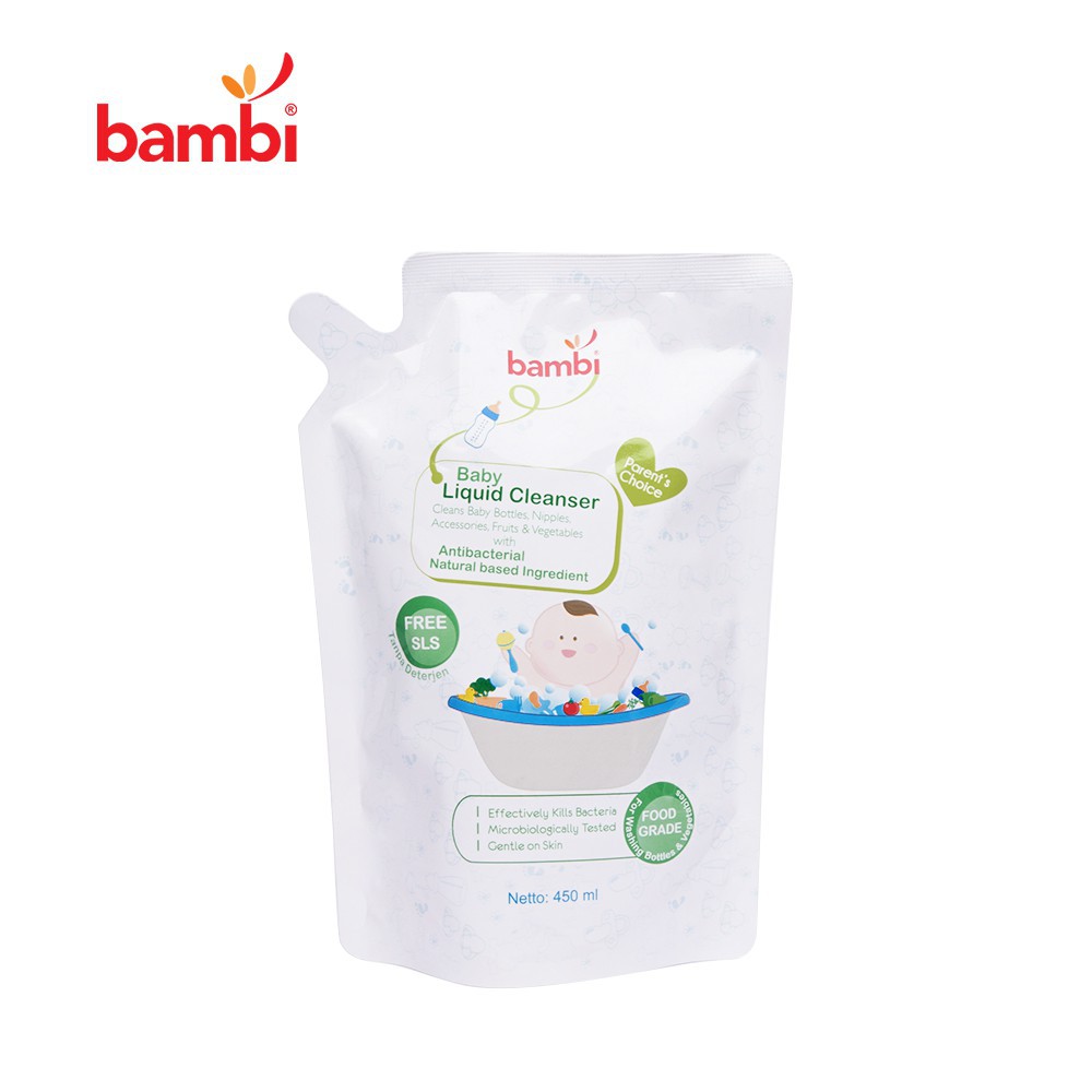 BAMBI Baby Liquid Cleanser 450ml | Cairan Pembersi  Perlengkapan Anak